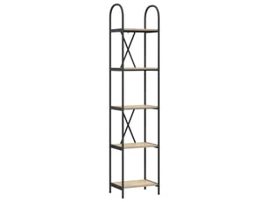 Étagère 5 niveaux, étagère de rangement 40 x 30 x 183 cm bois d'ingénierie shl635