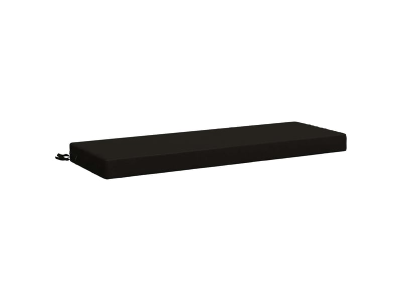 Lot de 2 coussins de banc, coussins d'assise soest 100 % polyester noir cf57289 - Conforama D