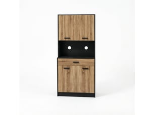 Buffet 4 porte(s) 1 tiroir(s) <strong></strong> <strong>Morn Vibe</strong> - 80 cm coloris noir