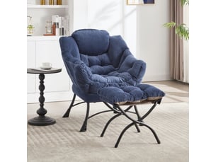 Fauteuil fixe  <strong></strong> Tissu bleu