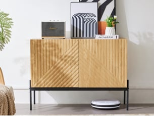 Buffet 2 porte(s) 0 tiroir(s) BGSRYAO - 40 cm coloris marron