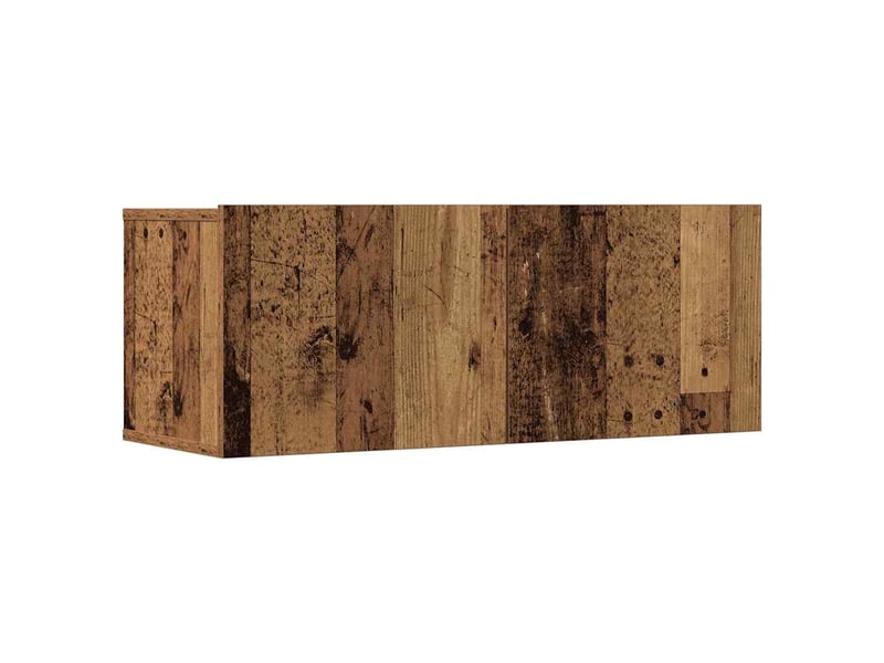  Ensemble de meuble tv - banc tv - meuble de rangement mural 7 pcs vieux bois bois d'ingénierie  - Conforama D