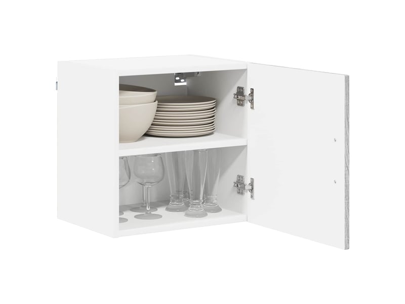  Meuble mural de cuisine | armoire de cuisine 2 pcs sonoma gris bois d'ingénierie shl5916  - Conforama C