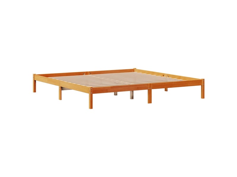  Lit double- lit adulte -  cadre de lit et tête de lit sans matelas  marron 200x200 cm  - Conforama D