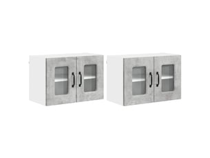 Meuble mural de cuisine | armoire de cuisine 2 pcs gris béton shl3238