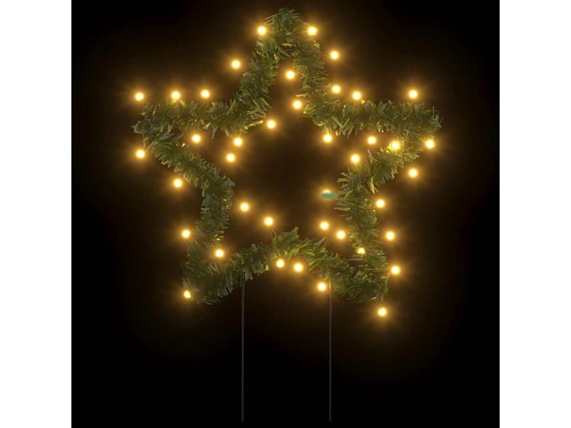  Décoration lumineuse étoile de noël piquets 3 pcs 50 led 29 cm  - Conforama E