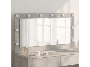 Miroir rectangulaire à fixer coloris gris <strong></strong>  <strong></strong> - 100 cm x 55 cm