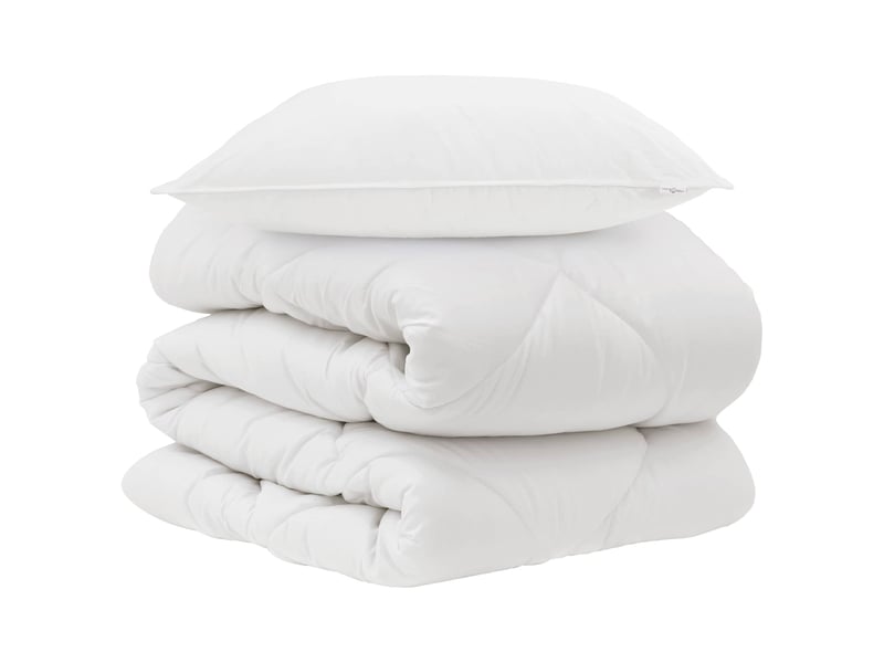  Couette avec oreiller 2 pièces - duvet blanc microfibre  - Conforama A