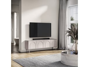 Meuble tv coloris taupe 159.7 cm SELSEY Orvella