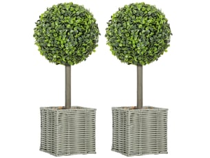 Mur végétal artificiel en buis uv pour intérieur et extérieur en plastique vert 50 cm