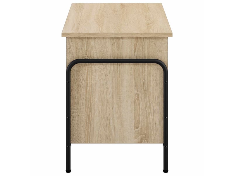  Boîte de rangement, coffre de rangement chêne sonoma 80x40x49,5 cm shl33408  - Conforama D