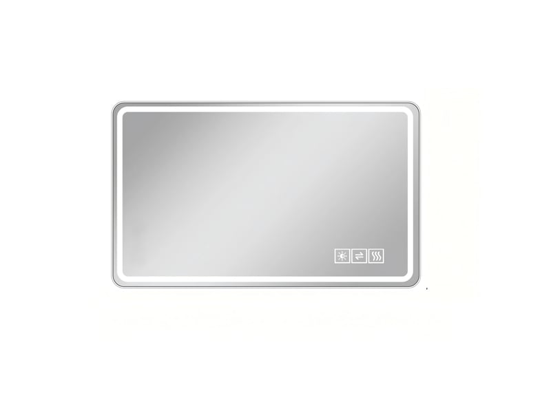  Miroir led salle de bain 120 x 60 cm sans cadre, éclairage réglable et antibuée  - Conforama A