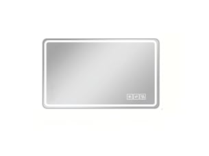 Miroir led salle de bain 120 x 60 cm sans cadre, éclairage réglable et antibuée