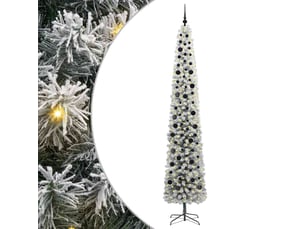 Sapin de noël artificiel, arbre de noël vert 270 cm pvc et acier et plastique shl7333
