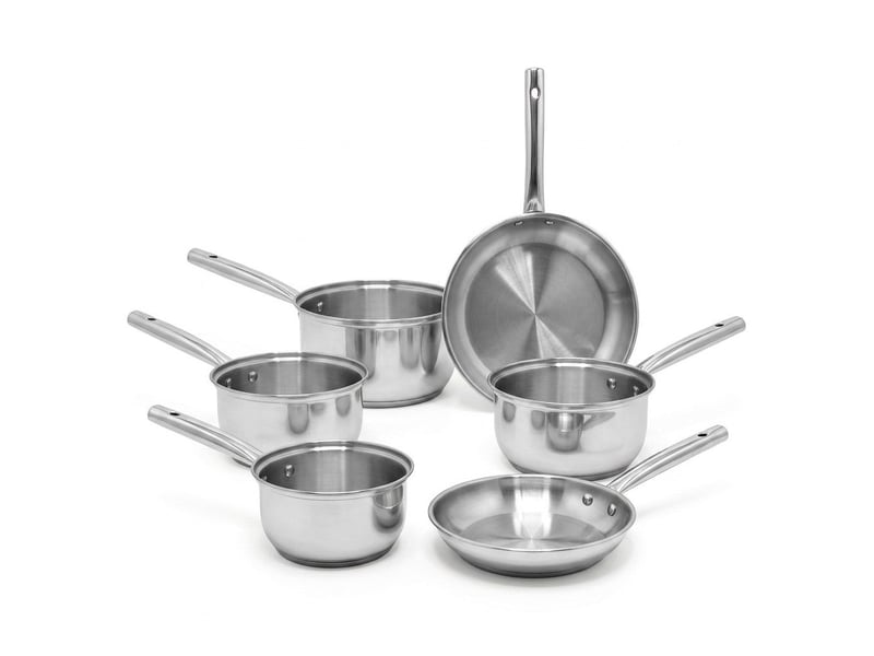 Lot de 4 casseroles 16182022 cm et poêles en inox 2028 cm fackelmann rhona 9132150B88 - Conforama A