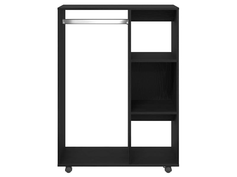  Armoire de rangement bureau en chêne noir 80x40x110 cm bois d'ingénierie  - Conforama E