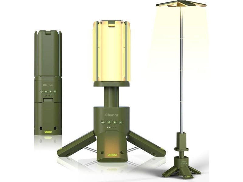  Lampe de camping rechargeable 6000 lumens 14000 mah pied trépied magnétique télescopique 285-1100 mm étanche 149519_AAAPC90953_6_DROPFR - Conforama A