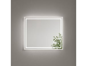 Emke miroir lumineux salle de bain 50x60cm, miroir led avec l'éclairage, interrupteur tactile, anti-buée, lumière blanche froide