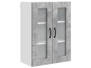 Meuble mural de cuisine | armoire de cuisine gris béton 60x31x80cm shl8830