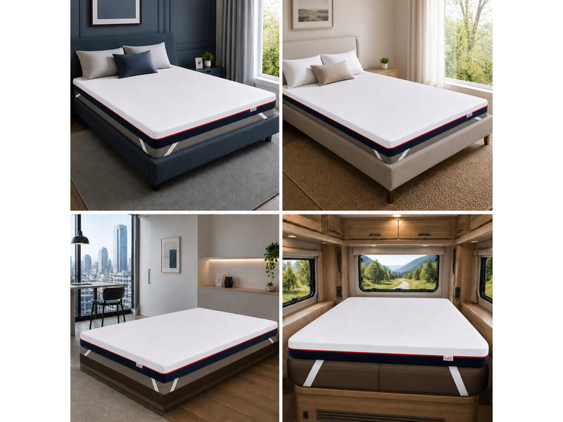  Matelas 75x180 cm inre, épaisseur 10 cm . Mousse à mémoire de forme ,double face ,respirant et confortable ,housse lavable  - Conforama R