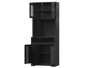 Buffet    <strong>PANGIVO</strong> <strong></strong> - 140 cm coloris noir 