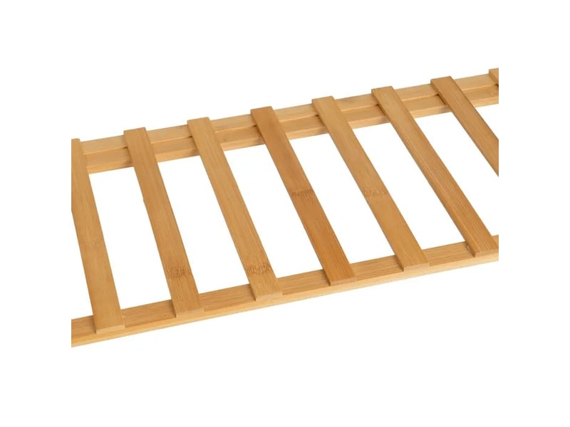  Étagère à chaussures pliable 3 niveaux en bambou naturel, capacité 9 paires - longueur 68 x profondeur 25 x hauteur 46 cm  - Conforama E