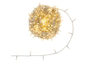 Guirlande lumineuse d'extérieur 30 m 400 led blanc chaud fil transparent 13 fonctions avec minuteur sur secteur