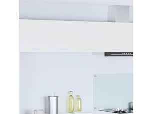 Meuble de rangement cuisine, armoire suspendue blanc 80x31x40cm bois d'ingénierie