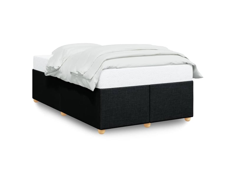  Lit double- lit adulte -  cadre de lit sans matelas noir 120x190 cm tissu  - Conforama A