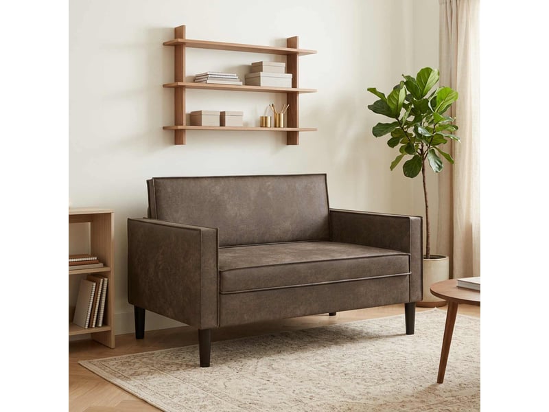 Vidaxl fauteuil xxl gris foncé simili daim - Conforama B