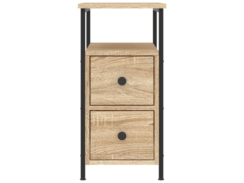  Table de chevet - cabinet de chevet - table de nuit chêne sonoma 30x60x60 cm bois d'ingénierie  - Conforama D