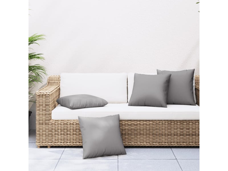  Lot de 4 coussins de canapé, coussins décoratifs gris 50x50 cm tissu cf59237  - Conforama B