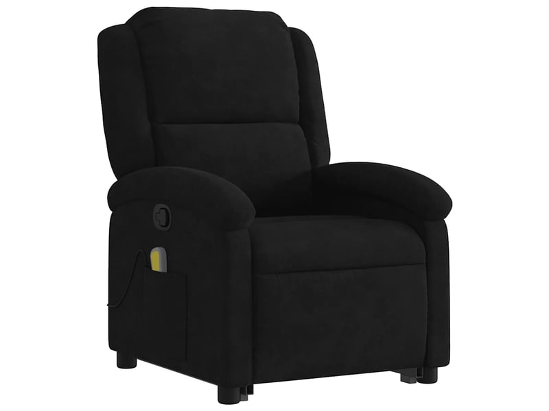  Fauteuil de massage inclinable, fauteuil relax noir velours shl56697  - Conforama D