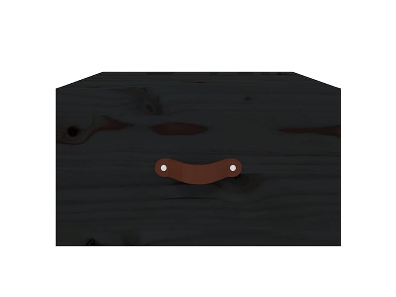  Lot de 2 tables de chevet - cabinet de chevet - table de nuit murales noir 40x29,5x22 cm  - Conforama E