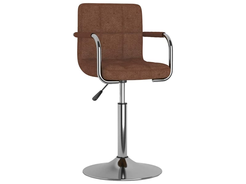  Tabouret de bar, chaise de bar marron tissu  - Conforama A