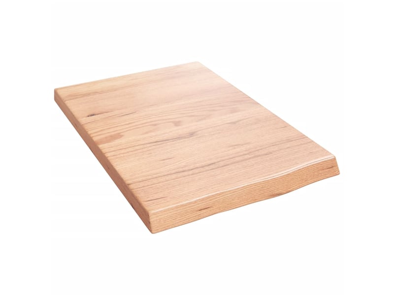  Comptoir de salle de bain, plan de travail marron 40x60x(2-4) cm bois traité cf65801  - Conforama A