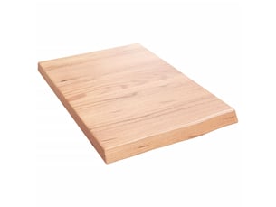 Comptoir de salle de bain, plan de travail marron 40x60x(2-4) cm bois traité cf65801