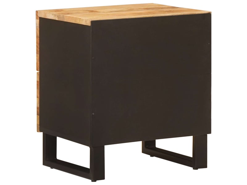  Table de chevet - cabinet de chevet - table de nuit 2 pièces marron 40 x 33 x 46 cm  - Conforama E