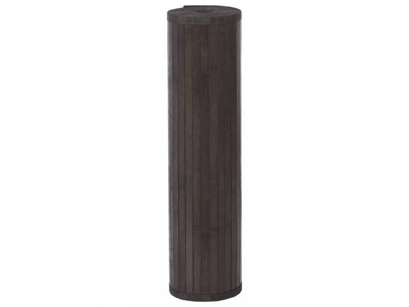  Tapis rectangulaire en bambou marron foncé 80x100 cm - comfortxl - 376905 376905 - Conforama C