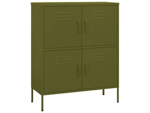 Armoire de rangement, rangement bureau vert olive 80x35x101,5 cm acier shl1209