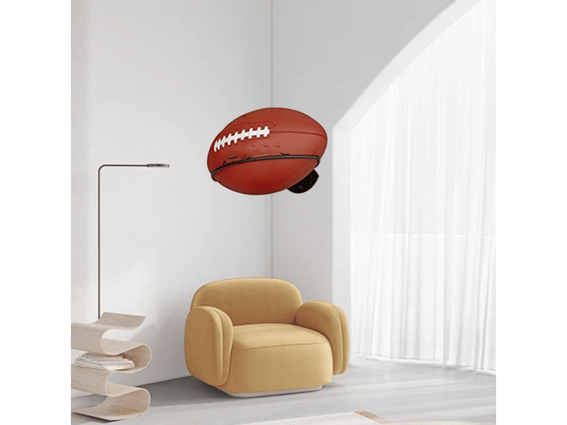  Support mural pour ballons, stable, polyvalent, peu encombrant, pour basket-ball, football, volley-ball, rugby  - Conforama C