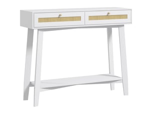 Console 2 tiroir(s)  coloris blanc <strong></strong> <strong></strong>