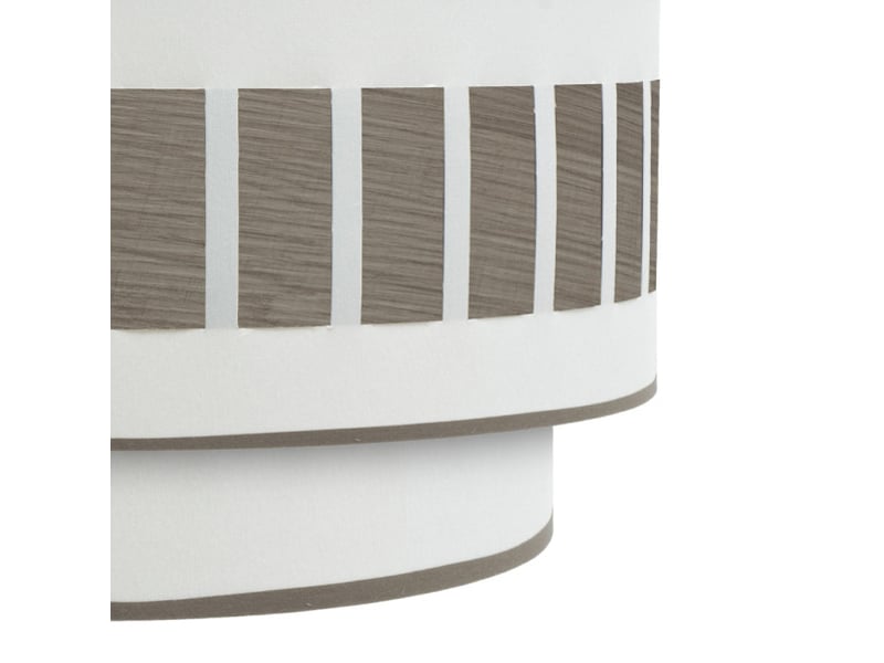  Applique murale fabrilamp ivanna blanc bois gris 1 x e27 17x30x15 cm 188461083 - Conforama C
