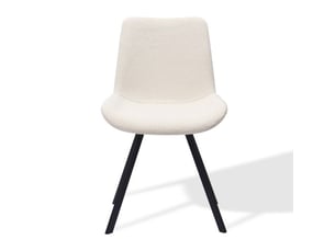Chaises de salle à manger pivotantes modernes en tissu et pieds en métal – lot de 2, 2 coloris