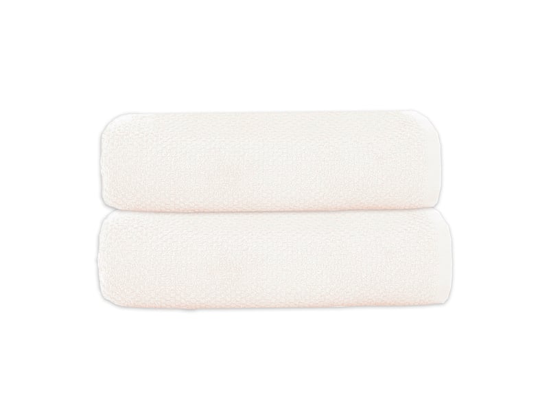  Lot 2 serviettes de bain 70x140 coton éponge  - Conforama A