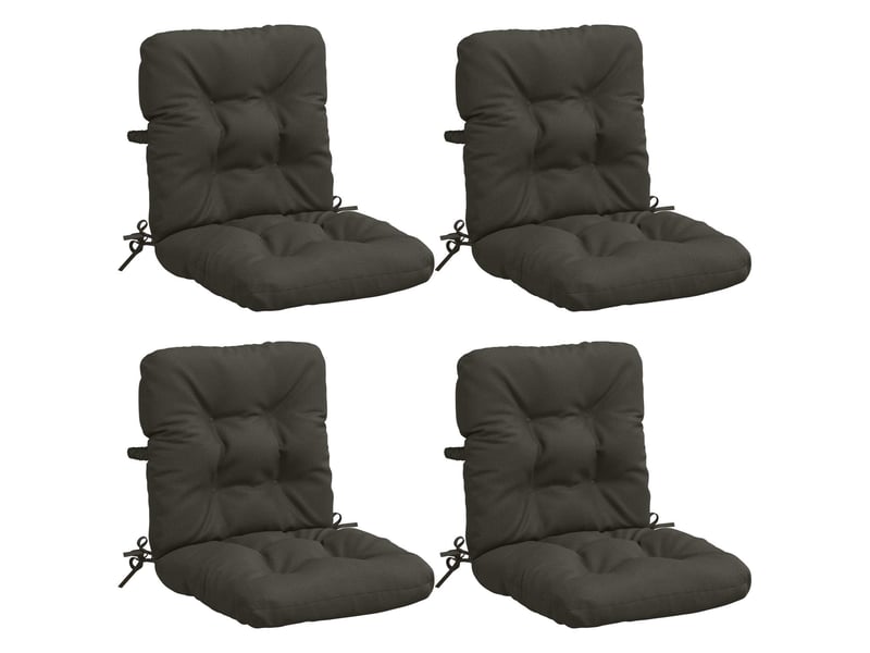  Lot de 4 coussins de chaise à dossier haut vianen cf59349  - Conforama A