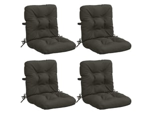 Lot de 4 coussins de chaise à dossier haut vianen cf59349