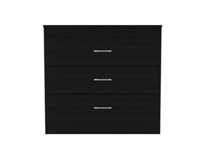 Commode 3 tiroir(s)    TUHOME CONCEPT  coloris bois foncé largeur 80 cm