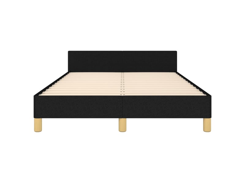  Lit double- lit adulte -  cadre de lit sans matelas noir 120x190 cm tissu  - Conforama D