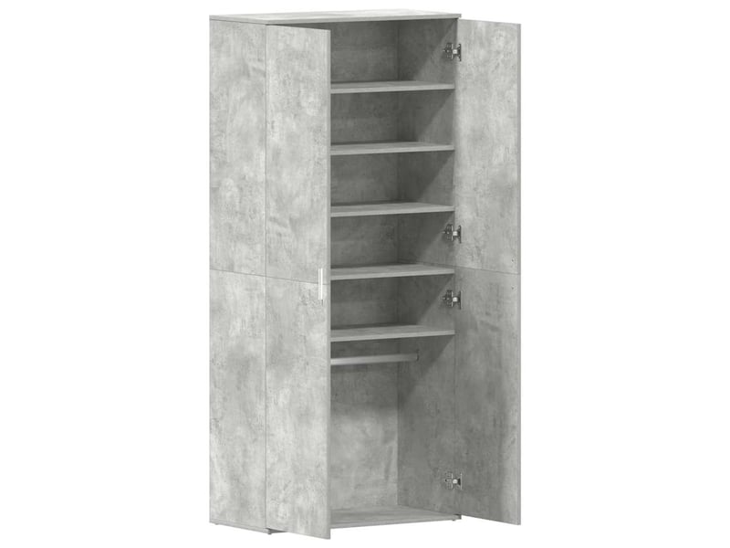 Meuble à chaussure, cabinet à chaussures 80x39x178 cm bois d'ingénierie shl3102 - Conforama E